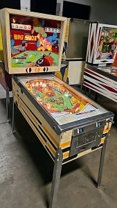 BIG SHOT 2 PLAYER ELECTRO MECHANICAL PINBALL GOTTLIEB 1974