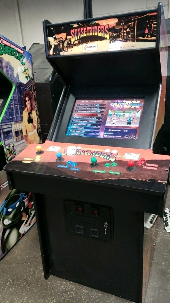 SUNSET RIDERS 4 PLAYER UPRIGHT ARCADE GAME W/ LCD MONITOR BRAND NEW BUILD