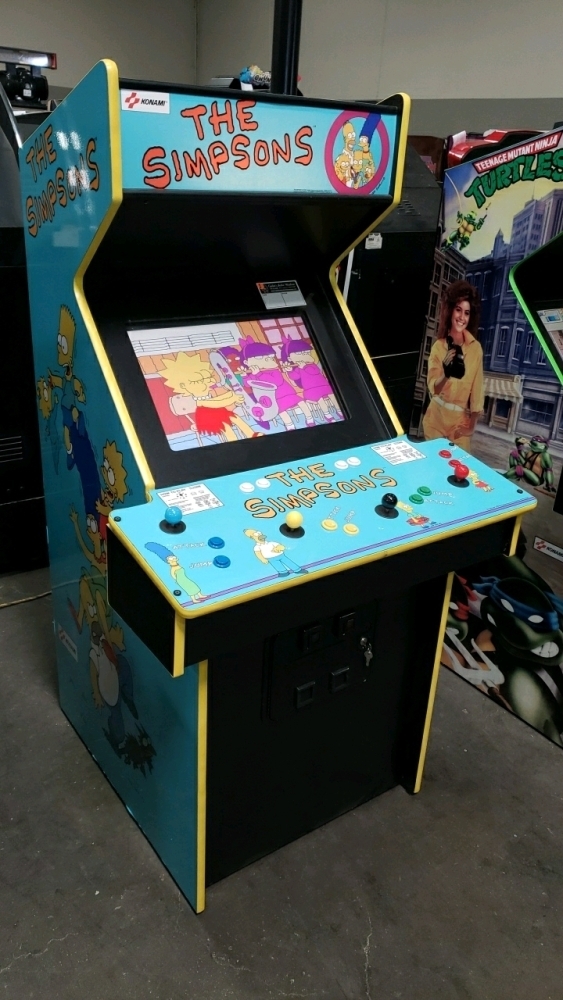 THE SIMPSONS 4 PLAYER UPRIGHT ARCADE GAME W/ LCD MONITOR BRAND NEW BUILD