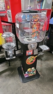SUPER BOUNCE A ROO CAPSULE SUPERBALL VENDING STAND W/ CANDY HEADS