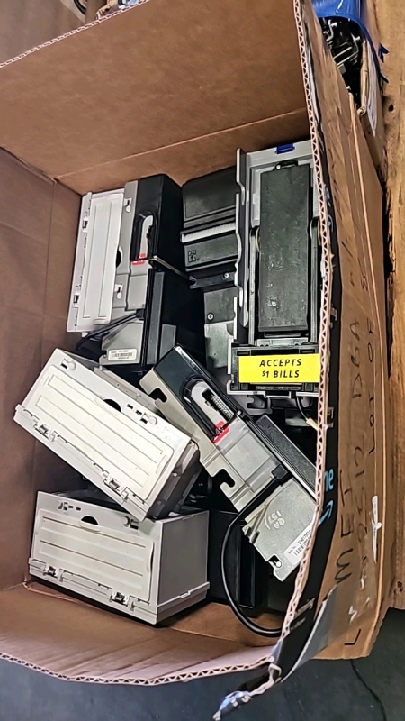 BOX LOT- MISC MARS CURRENCY BILL ACCEPTORS