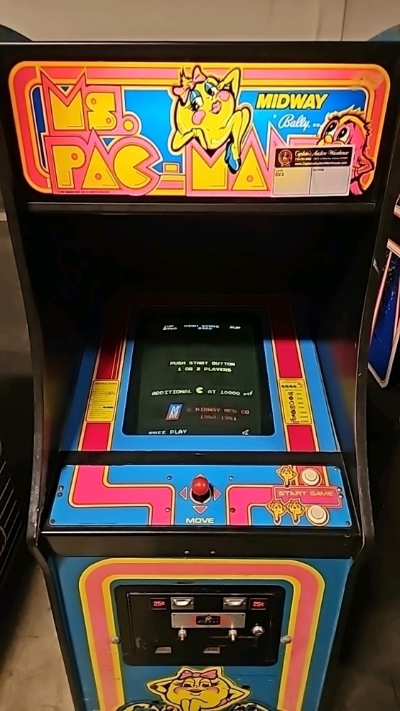MS. PAC-MAN CLASSIC UPRIGHT ARCADE GAME BALLY MIDWAY