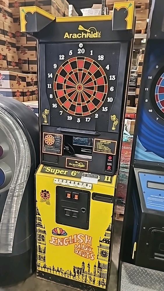 ARACHNID ENGLISH MARK DARTS COIN OP