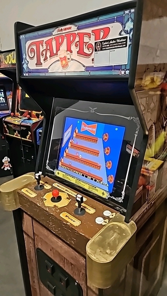 TAPPER BUDWEISER STYLE UPRIGHT ARCADE GAME W/ LCD MONITOR BRAND NEW BUILD