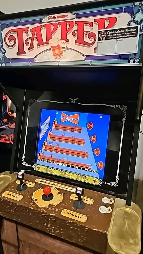 TAPPER BUDWEISER STYLE UPRIGHT ARCADE GAME W/ LCD MONITOR BRAND NEW BUILD