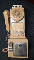 WALL MOUNT ANTIQUE BELL PAY PHONE