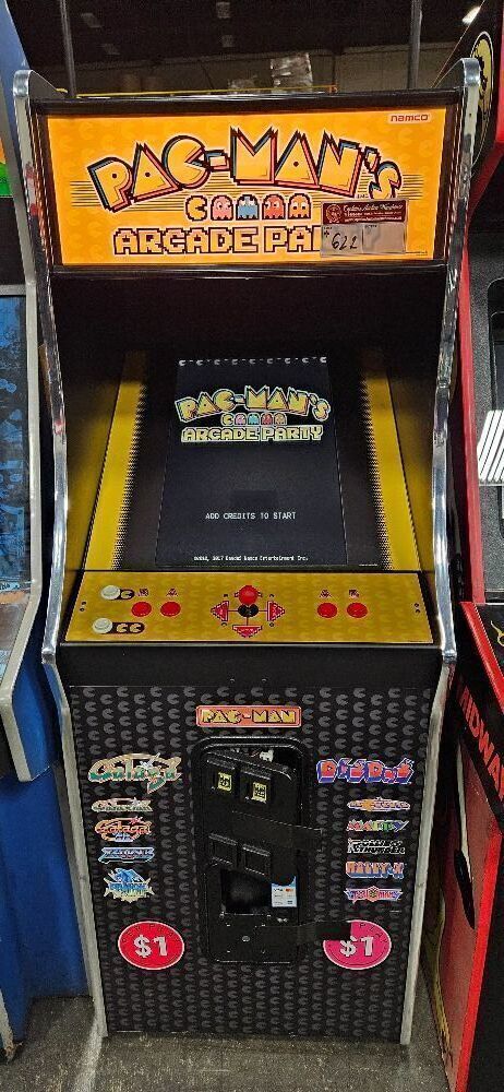 PAC-MAN ARCADE PARTY UPRIGHT COIN OP ARCADE GAME NAMCO