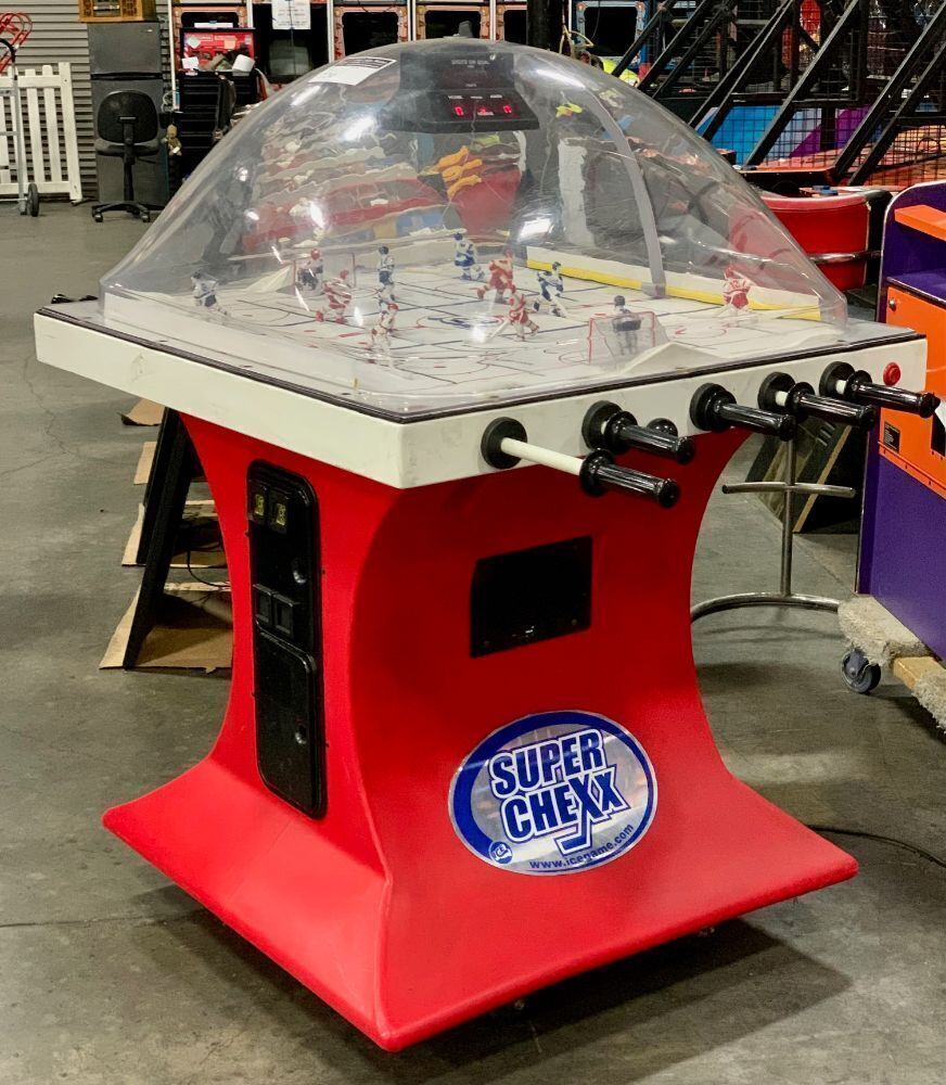 SUPER CHEXX BUBBLE HOCKEY ARCADE GAME ICE GAMES