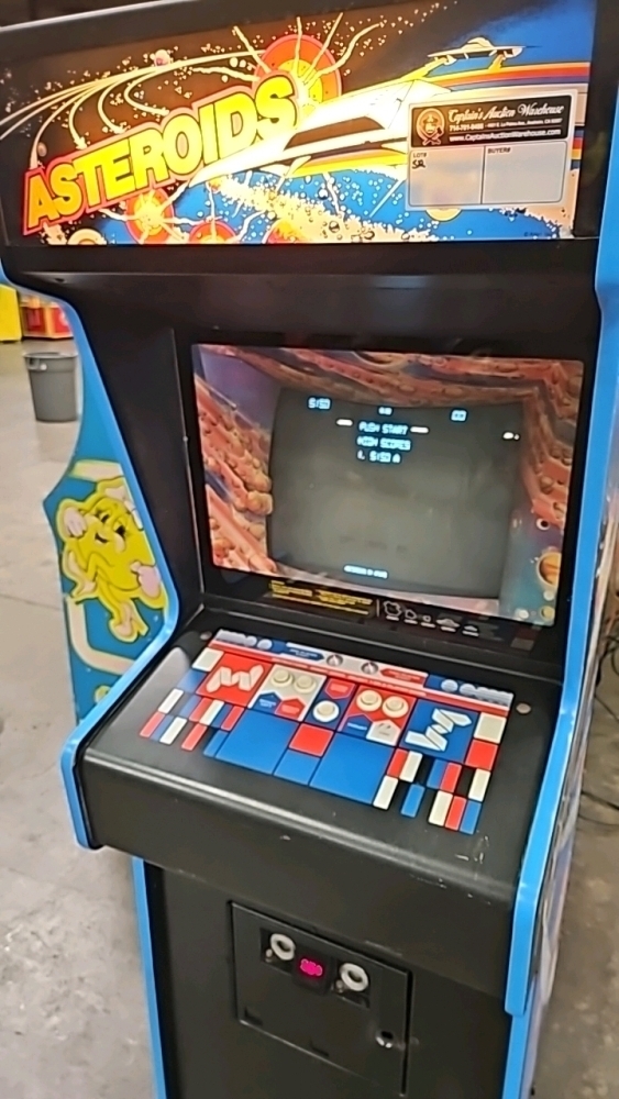 ASTEROIDS CLASSIC UPRIGHT ARCADE GAME ATARI ORIGINAL