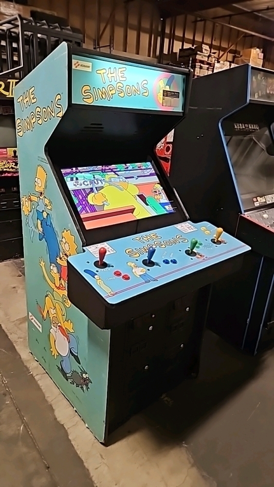 THE SIMPSONS 4 PLAYER ORIGINAL ARCADE GAME KONAMI
