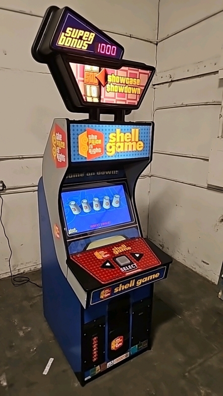 THE PRICE IS RIGHT SHELL GAME VIDEO REDEMPTION ARCADE GAME