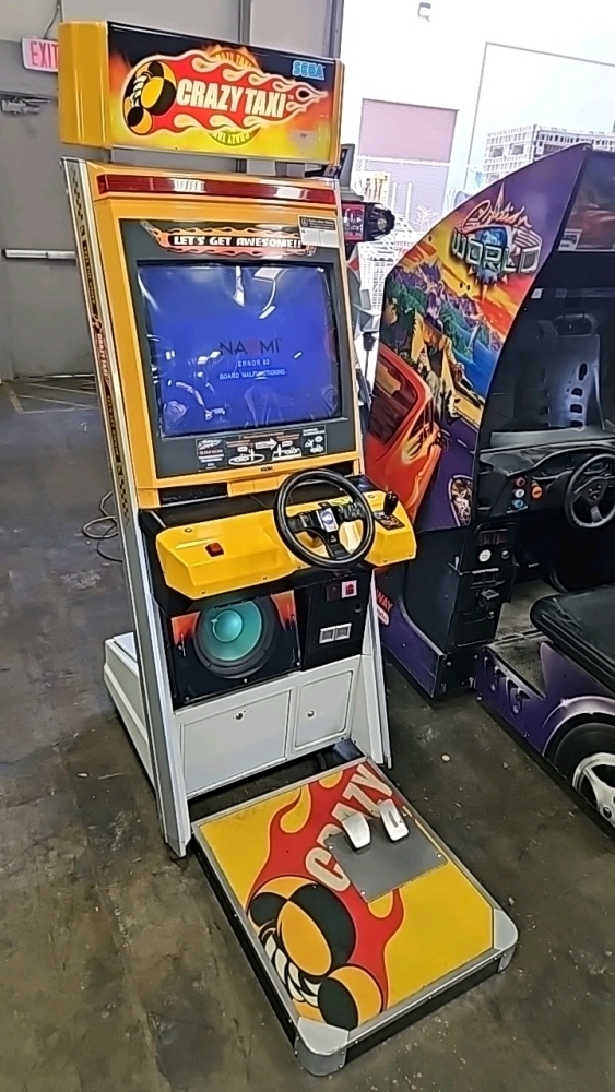 CRAZY TAXI UPRIGHT ARCADE GAME SEGA NAOMI