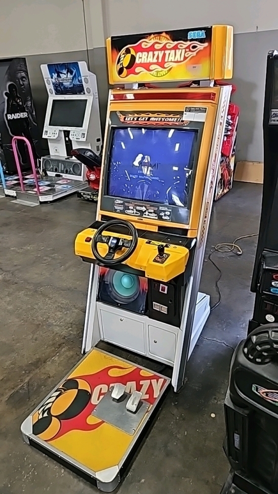 CRAZY TAXI UPRIGHT ARCADE GAME SEGA NAOMI