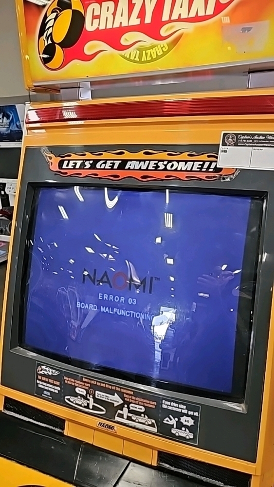 CRAZY TAXI UPRIGHT ARCADE GAME SEGA NAOMI