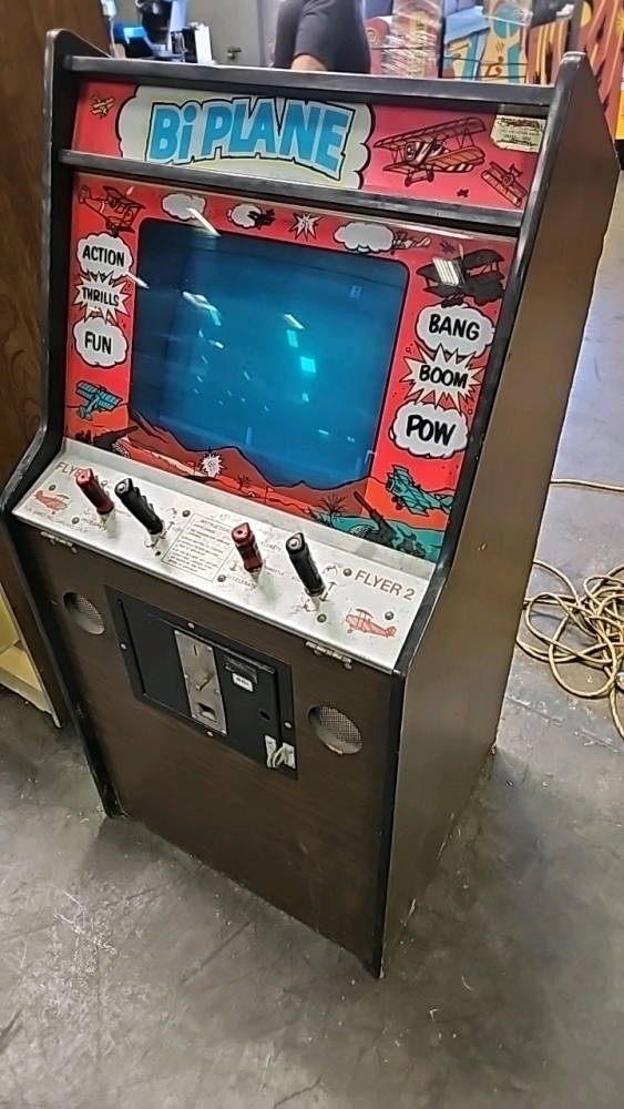 BI-PLANE UPRIGHT CLASSIC ARCADE GAME ATARI