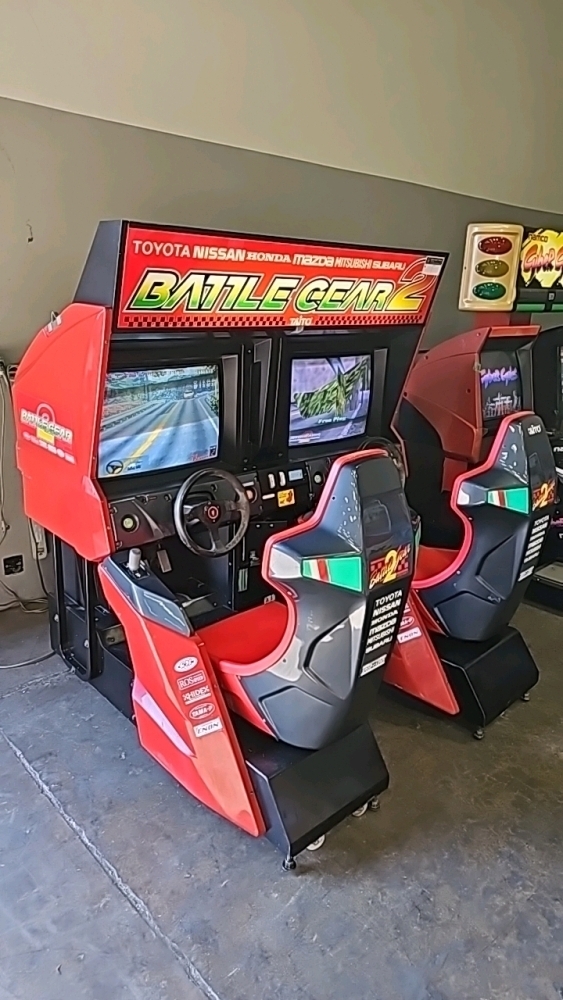 Battle Gear Racing BATTLE GEAR 2 TWIN SITDOWN RACING ARCADE GAME TAITO