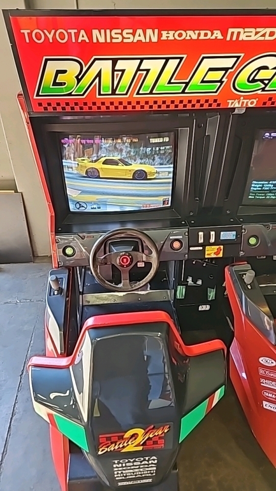 Battle Gear Racing BATTLE GEAR 2 TWIN SITDOWN RACING ARCADE GAME TAITO
