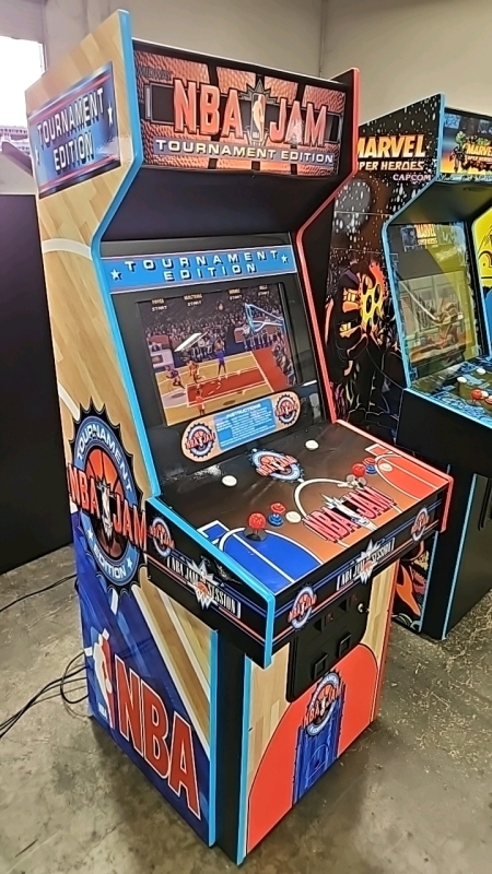 NBA JAM TOURNAMENT EDITION STYLE BRAND NEW BUILD ARCADE GAME UPRIGHT SKINNY CABINET