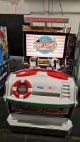 LET'S GO ISLAND FIXED GUN SHOOTER ARCADE GAME SEGA W/ SEAT