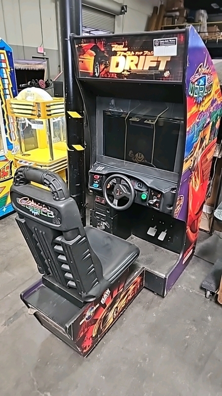 DRIFT FAST & FURIOUS RACING ARCADE GAME CONVERSION CAB W/ LCD