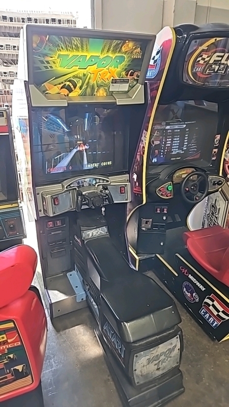 VAPOR TRX SITDOWN RACING ARCADE GAME ATARI