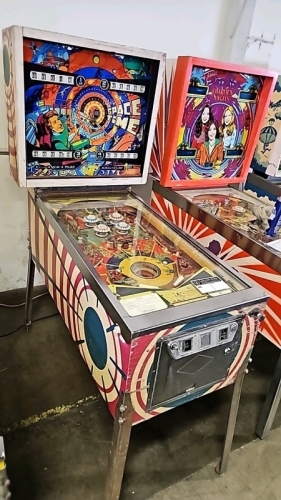 SPACE-TIME E.M. PINBALL MACHINE BALLY PROJECT