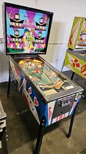 ACES & KINGS 4 PLAYER E.M. PINBALL MACHINE WILLIAMS 1970