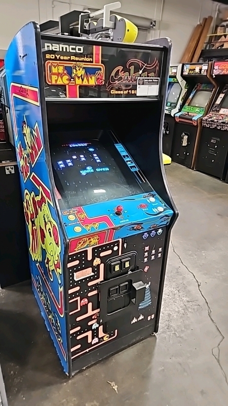 CLASS OF 81 GALAGA MS PACMAN UPRIGHT ARCADE GAME NAMCO