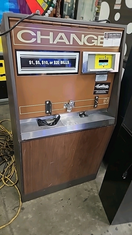 ROWE BC3500 DOLLAR COIN CHANGER MACHINE HP BROWN