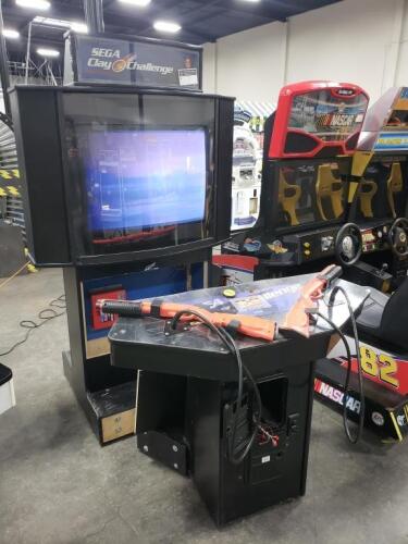 SEGA CLAY CHALLENGE SHOOTER ARCADE GAME SHOWCASE
