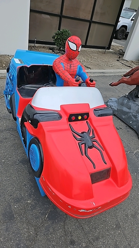 KIDDIE RIDE SPIDERMAN SPIDEY CAR RIDER