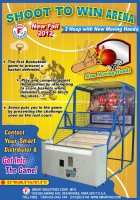 SHOOT 2 WIN ARENA DUAL BASKETBALL HOOP SHOOT ARCADE SMART INDUS. - 6