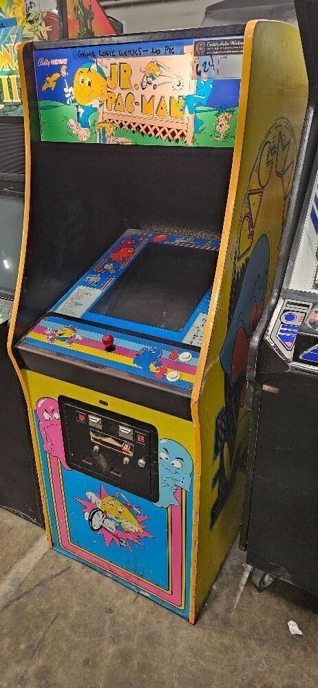 JR PACMAN UPRIGHT BALLY MIDWAY ARCADE GAME PROJECT