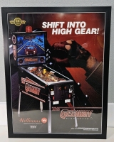 THE GETAWAY HIGH SPEED II PINBALL LICENSED PROMO ART FRAMED REPRINT 20x26