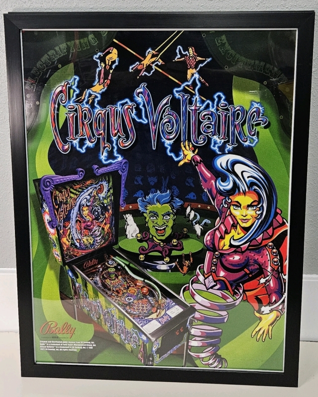 CIRCUS VOLTAIRE FRAMED 20"x26" POSTER LICENSED REPRINT