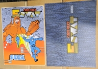 E-SWAT C.P.O. & SIDE ARTWORK SEGA NEW OLD STOCK