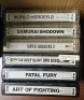 LOT OF 6 NEO GEO ARCADE GAME CARTRIDGES MISC TITLES
