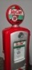 1940's VINTAGE SKY CHIEF "RED/WHITE" BENNETT 646 GAS PUMP RESTORED - 4