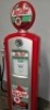 1940's VINTAGE SKY CHIEF "RED/WHITE" BENNETT 646 GAS PUMP RESTORED - 10