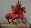 MOBIL PEGASUS HORSE STATUE 6' TALL ALUMINUM CUSTOM L@@K!! - 2