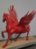 MOBIL PEGASUS HORSE STATUE 6' TALL ALUMINUM CUSTOM L@@K!! - 5