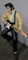 ELVIS PRESLEY STATUE WITH GUITAR AND BAR STOOL LIFE SIZE - 2