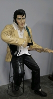 ELVIS PRESLEY STATUE WITH GUITAR AND BAR STOOL LIFE SIZE - 3