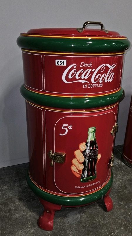 COCA COLA TOP LOAD COOLER ROUND BARREL VINTAGE STYLE L@@K!!