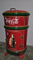 COCA COLA TOP LOAD COOLER ROUND BARREL VINTAGE STYLE L@@K!! - 2