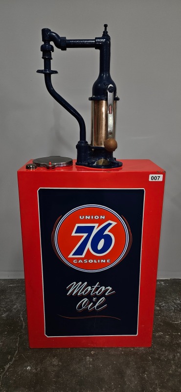 1930s SHEILD, HARPER & CO. OIL PUMP UNION 76 GASOLINE RESTORED CUSTOM ...