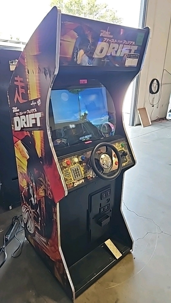 DRIFT FAST & FURIOUS DEDICATED UPRIGHT ARCADE GAME RAW THRILLS