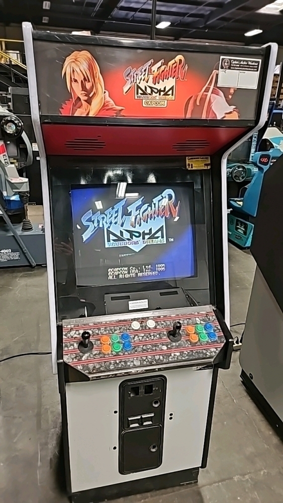 STREETFIGHTER ALPHA WARRIORS DREAM UPRIGHT ARCADE GAME CAPCOM