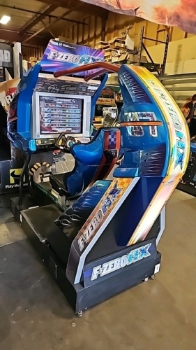 F-ZERO AX MOTION SITDOWN SCI FI RACING ARCADE GAME SEGA TRI