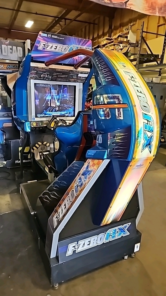 F-ZERO AX MOTION SITDOWN SCI FI RACING ARCADE GAME SEGA TRI